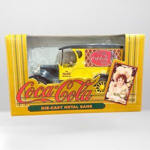Coca Cola Die-Cast Metal Bank Toy - New in Box